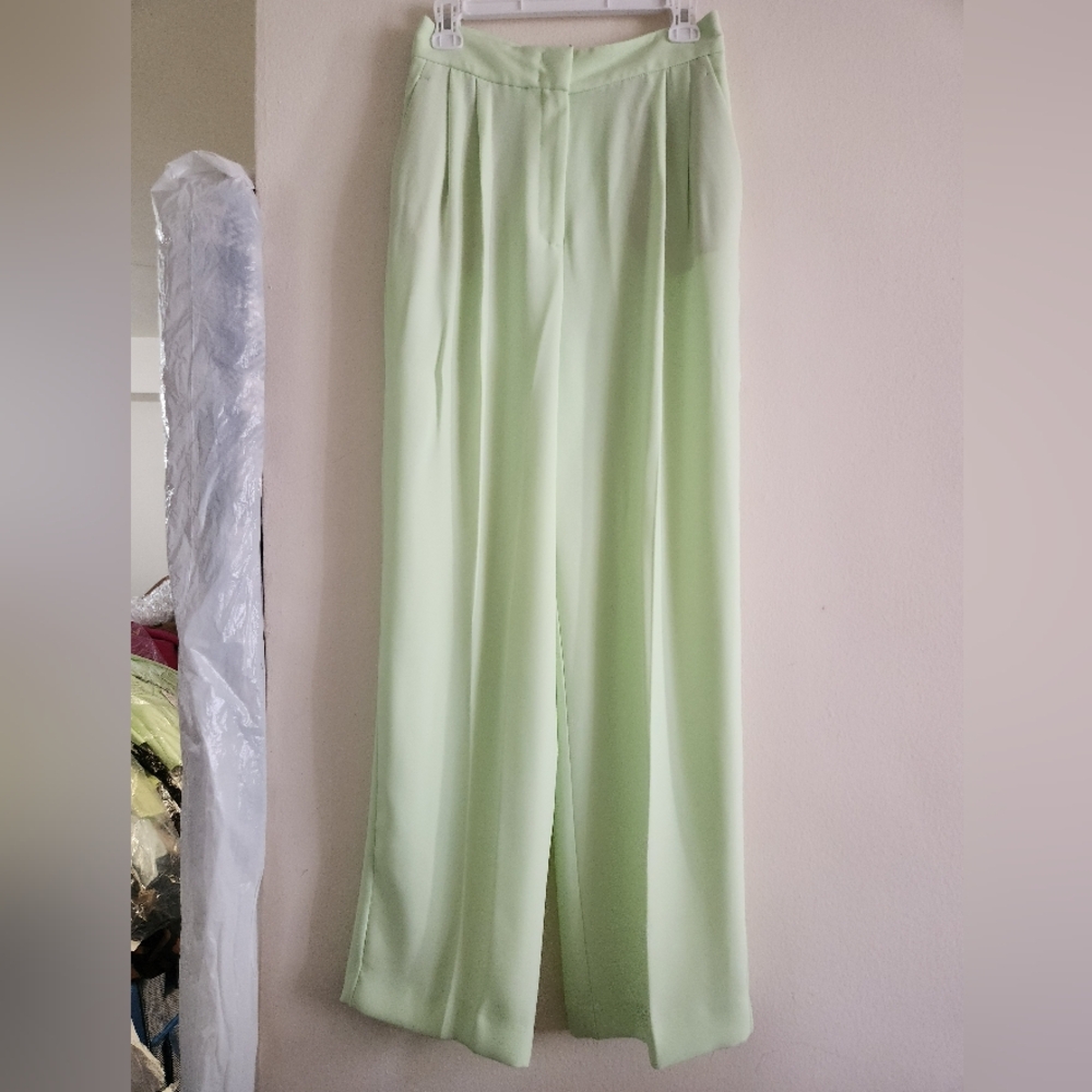 Zara trousers  Light Green BNWT. Trousers/PANTS ONLY - Picture 4 of 15